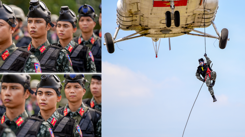 MONO, Neko Lê đu dây từ trực thăng đến rà phá bom mìn trong 'Chiến sĩ quả cảm'