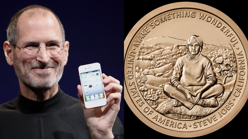 "Cha đẻ" iPhone Steve Jobs được vinh danh trên đồng xu kỷ niệm 1 USD