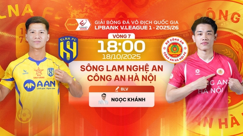 Link xem trực tiếp bóng đá SLNA vs CAHN 18h hôm nay, V-League vòng 7