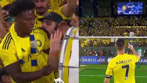 Ronaldo dạy IShowSpeed cách ăn mừng 