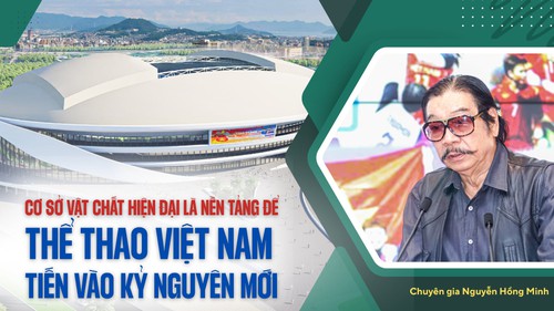Chuyên gia Nguyễn Hồng Minh: 'Cơ sở vật chất hiện đại là nền tảng để thể thao Việt Nam tiến bước vào kỷ nguyên mới'