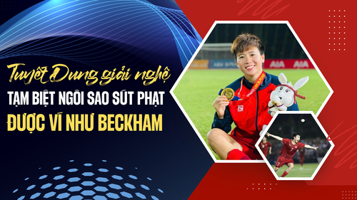 Tuyết Dung giải nghệ: Tạm biệt ngôi sao sút phạt được AFC ví như Beckham
