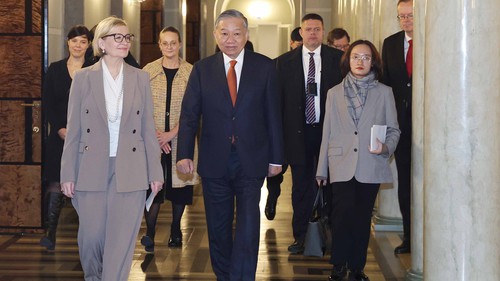 Tổng Bí thư Tô Lâm gặp Phó Chủ tịch thứ nhất Quốc hội Phần Lan