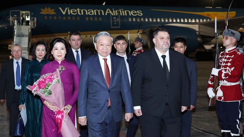 Tổng Bí thư Tô Lâm và Phu nhân bắt đầu chuyến thăm chính thức Bulgaria