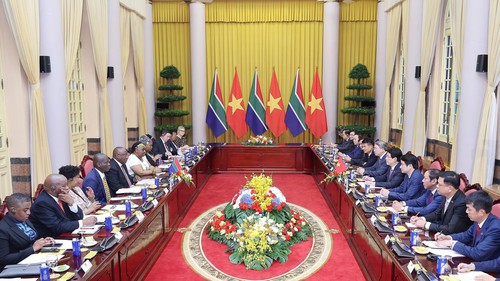 Chủ tịch nước Lương Cường hội đàm với Tổng thống Nam Phi