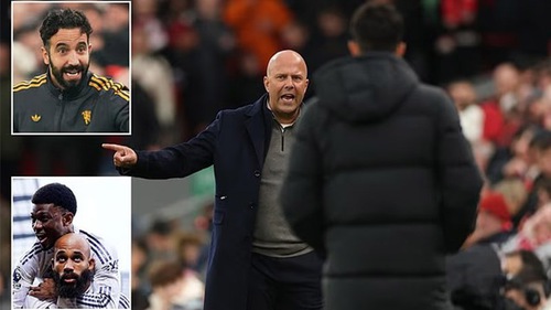 Ruben Amorim đáp trả Arne Slot sau lời mỉa mai về lối chơi của MU