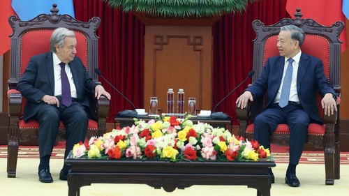 Tổng Bí thư Tô Lâm tiếp Tổng Thư ký Liên hợp quốc