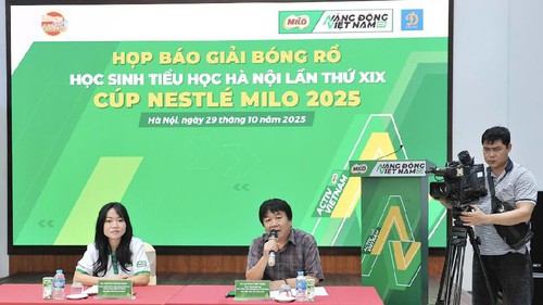 139 đội bóng dự giải bóng rổ học sinh Tiểu học Hà Nội 2025