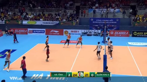 Xác định cặp bán kết đầu tiên của giải bóng chuyền nam hạng A quốc gia 2025