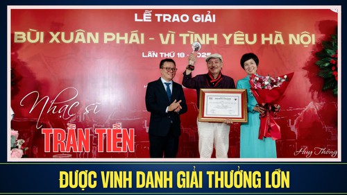 Giải thưởng Bùi Xuân Phái - Vì tình yêu Hà Nội lần 18 - 2025: Nhạc sĩ Trần Tiến được vinh danh Giải thưởng Lớn