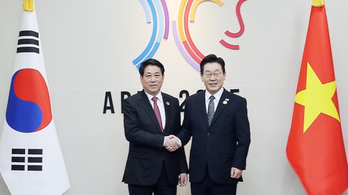 Chủ tịch nước Lương Cường hội đàm với Tổng thống Hàn Quốc Lee Jae Myung