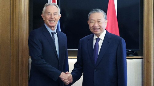 Tổng Bí thư Tô Lâm gặp nguyên Thủ tướng Anh Tony Blair