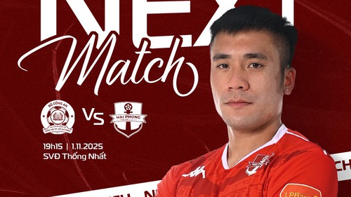 Link xem trực tiếp bóng đá CA TP.HCM vs Hải Phòng 19h15 hôm nay, V.League vòng 9 