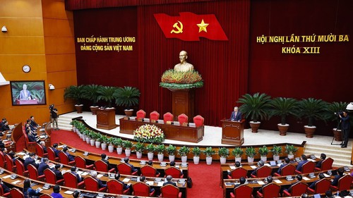 Thông cáo báo chí phiên bế mạc Hội nghị Trung ương 13 - Khóa XIII