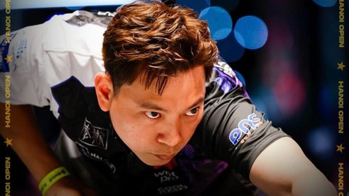Thắng áp đảo ở trận kinh điển billiards Việt, Dương Quốc Hoàng lọt vào vòng knock-out Hanoi Open Pool 2025
