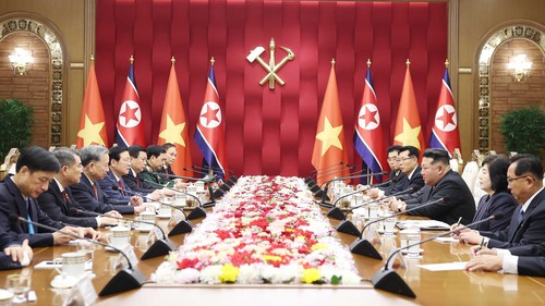 Tổng Bí thư Tô Lâm hội đàm với Tổng Bí thư, Chủ tịch Quốc vụ CHDCND Triều Tiên Kim Jong Un