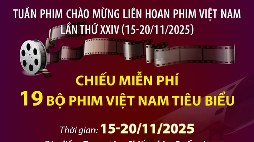 19 bộ phim được chiếu miễn phí tại Tuần phim chào mừng Liên hoan Phim Việt Nam lần thứ XXIV