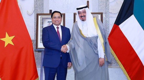Thủ tướng Phạm Minh Chính hội đàm với Thủ tướng Kuwait