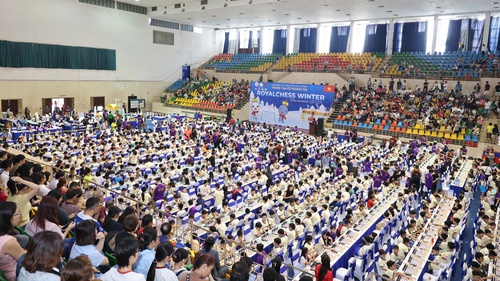 Hàng nghìn kỳ thủ tranh tài ở giải cờ vua hàng đầu TP.HCM