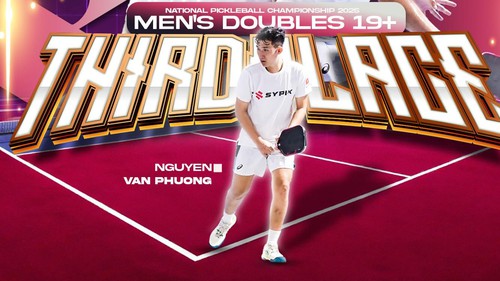 Tay vợt Việt Nam duy nhất chơi cả pickleball lẫn tennis, tham dự SEA Games 33 tại Thái Lan