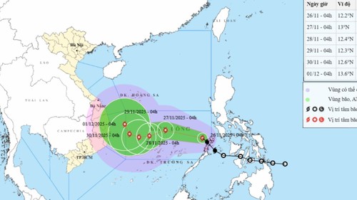 Tin bão trên Biển Đông (Cơn bão số 15)
