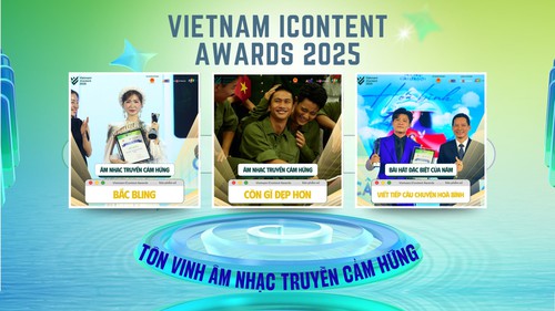 Vietnam iContent Awards 2025: Tôn vinh âm nhạc truyền cảm hứng