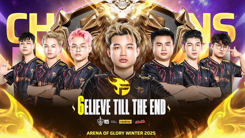 Thắng nghẹt thở Saigon Phantom với tỷ số 4 - 2, FPT x Flash là nhà vô địch Đấu Trường Danh Vọng mùa Đông 2025 