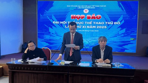 Đại hội Thể dục Thể thao Thủ đô lần thứ XI tổ chức 25 môn