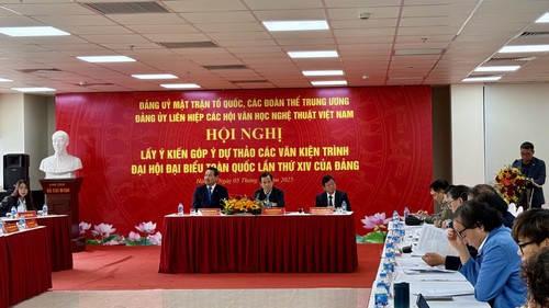 Văn nghệ sĩ góp ý dự thảo văn kiện Đại hội XIV của Đảng 