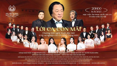 Tri ân GS-NSND Trung Kiên - "Kiến trúc sư" đào tạo thanh nhạc Việt Nam bằng "Lời ca còn mãi"