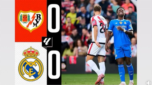 Mbappe, Bellingham, Vinicius Jr bất lực, Real Madrid bị cầm hòa trên sân Vallecano 