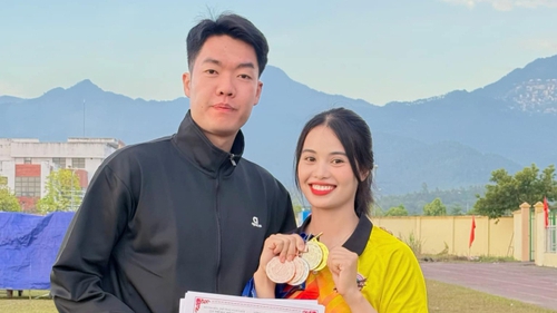 Người đẹp bắn cung và bạn trai cùng tham dự SEA Games 2025 