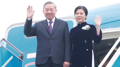 Tổng Bí thư Tô Lâm và Phu nhân lên đường thăm cấp Nhà nước tới Lào