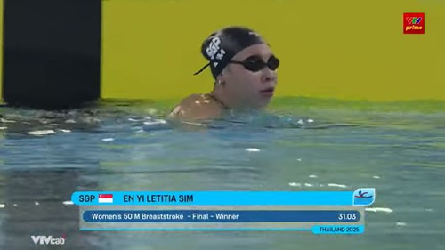 SEA Games 2025 đã chứng kiến kỷ lục đầu tiên ở môn bơi