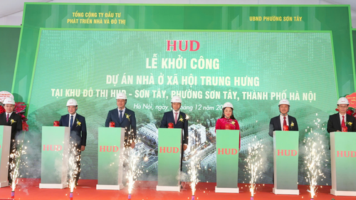 Lễ khởi công Dự án Trung Hưng tại KĐT HUD – Sơn Tây: Bước tiến mới trong phát triển an sinh đô thị