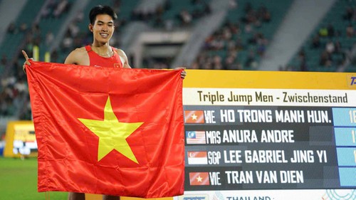 Đoàn thể thao Việt Nam giành liên tiếp 2 HCV điền kinh ở SEA Games 2025