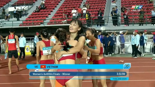 Điền kinh Việt Nam liên tiếp giành HCV và HCB chạy tiếp sức ở SEA Games 2025