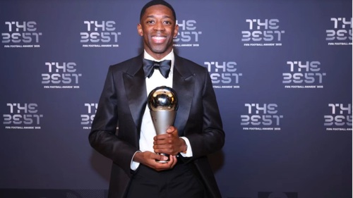 Dembele giành danh hiệu Cầu thủ nam xuất sắc nhất năm của FIFA