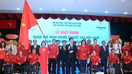 Đoàn Thể thao người khuyết tật Việt Nam quyết tâm chinh phục đỉnh cao tại Thái Lan