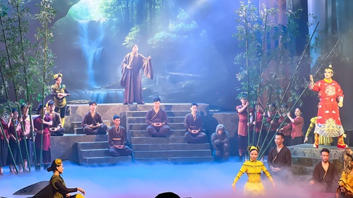 Nghệ thuật Xiếc kết hợp Cải lương tái hiện hình tượng Phật hoàng “Trần Nhân Tông” trên sân khấu