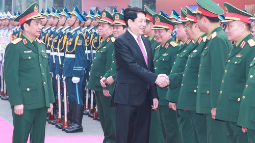 Chủ tịch nước Lương Cường dự Hội nghị Quân chính toàn quân năm 2025