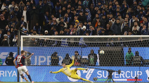 Nối gót kình địch cùng thành phố, Inter Milan tạm biệt siêu cúp Ý sau màn luân lưu thảm họa