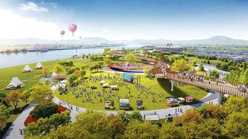 Lễ khởi công Dự án đầu tư xây dựng trục đại lộ cảnh quan sông Hồng