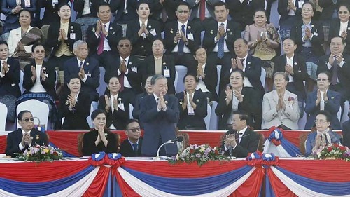 Tổng Bí thư Tô Lâm và Phu nhân dự Lễ kỷ niệm 50 năm Quốc khánh Lào