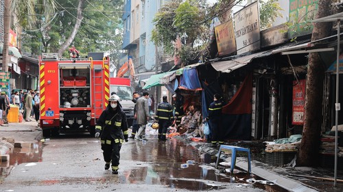 Hà Nội: Hoả hoạn tại chợ Xanh Định Công gây thiệt hại nặng về tài sản