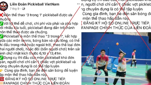 Muôn kiểu lừa đảo núp bóng pickleball, cơ quan chức năng khuyến cáo người dân cẩn trọng