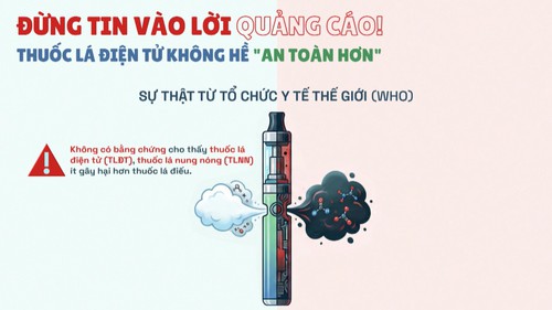 ĐỪNG TIN VÀO LỜI QUẢNG CÁO! THUỐC LÁ ĐIỆN TỬ KHÔNG HỀ "AN TOÀN HƠN"