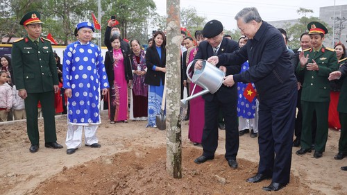 Tổng Bí thư Tô Lâm dự Lễ phát động Tết trồng cây Xuân Ất Tỵ năm 2025 tại Hưng Yên