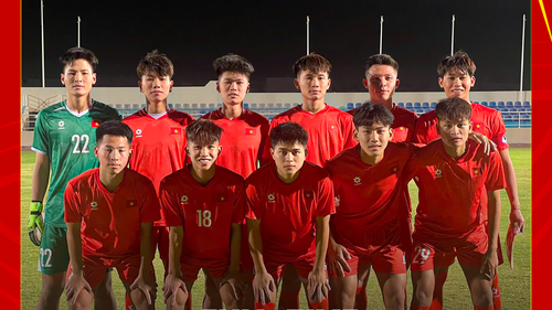 U17 Việt Nam thắng đội bóng Tây Á, giành kết quả tích cực trước giải châu Á