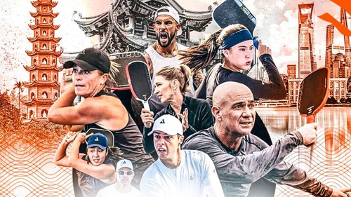 Xem trực tiếp giải pickleball có vợ chồng huyền thoại Andre Agassi và Steffi Graf tham gia ở đâu? Kênh nào trực tiếp?